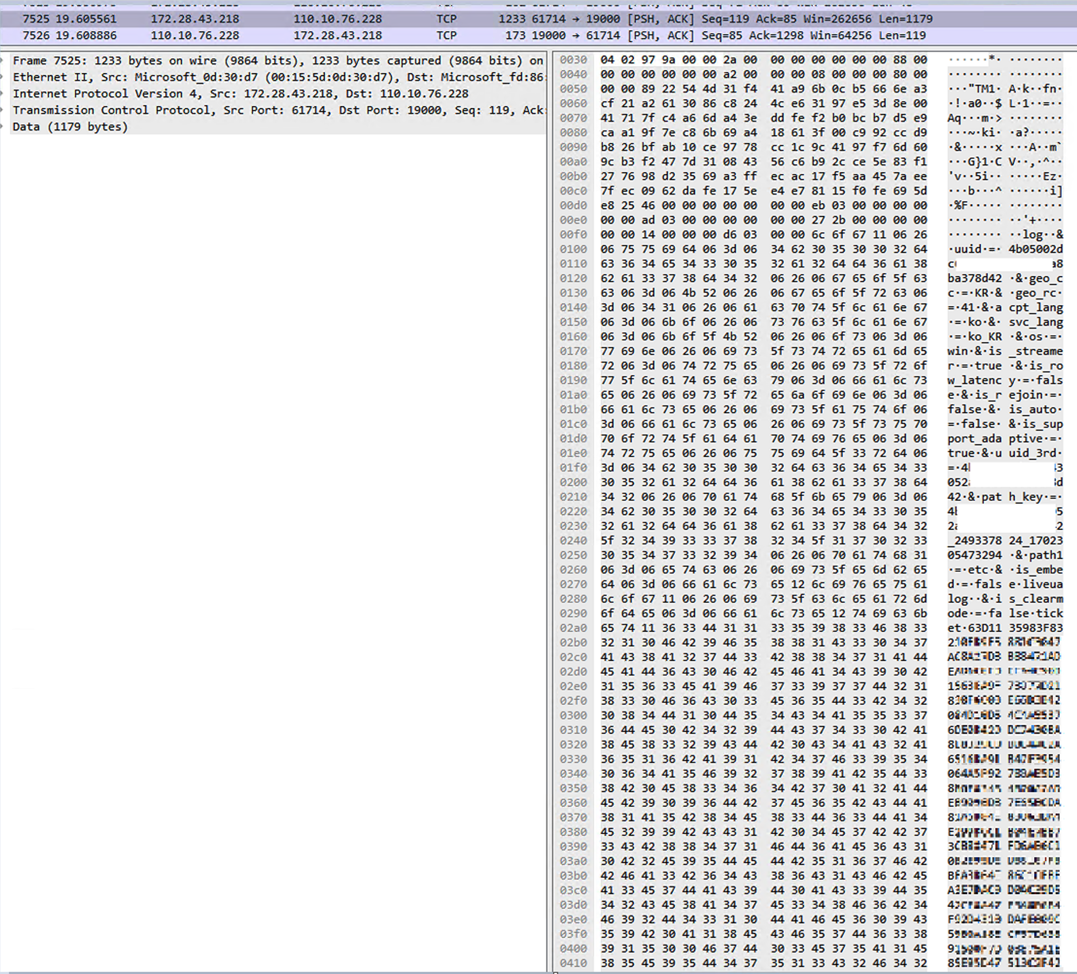 Send data from Client to Center